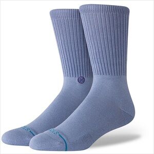 Stance Icon Light Blue Men's Casual Crew Socks Large Men 9-13